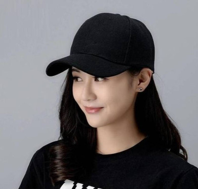 b for u Self Design, Solid Sports/Regular Cap Cap(Pack of 2)
