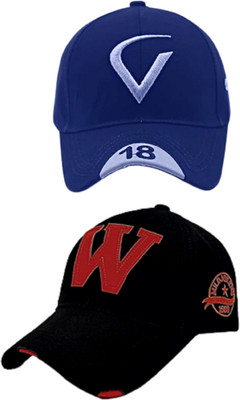 CLASSYMESSI Solid Sports/Regular Cap Cap(Pack of 2)
