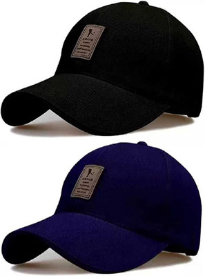Rozti Self Design Sports/Regular Cap Cap(Pack of 2)