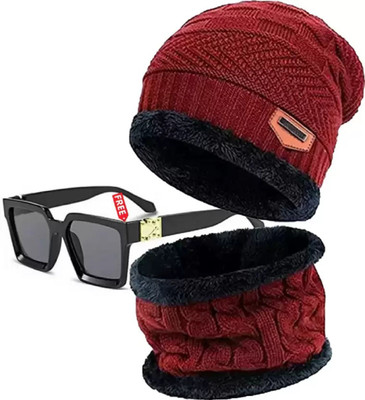 FLEXCY Beanie Cap(Pack of 2)