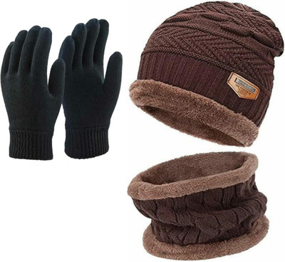 DASS MM Woven Beanie Cap(Pack of 3)
