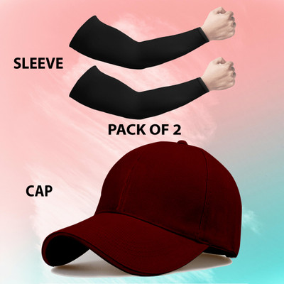 ALAMOS Solid Sports/Regular Cap Cap(Pack of 2)