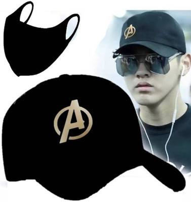 Welim Solid, Self Design, Printed Sports/Regular Cap Cap(Pack of 2)