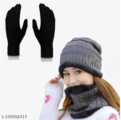 poshing Solid Beanie Cap