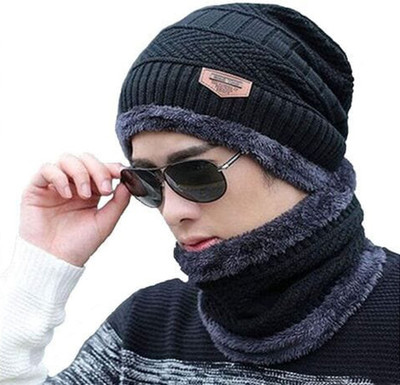 SALES FASHION Solid Beanie Cap(Pack of 2)