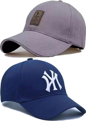 ILLARION Solid, Self Design, Embroidered Sports/Regular Cap Cap(Pack of 2)