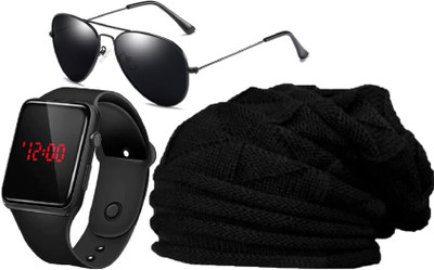 FLEXCY Beanie Cap(Pack of 3)