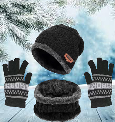 FLEXCYCAP Solid Beanie Cap(Pack of 3)