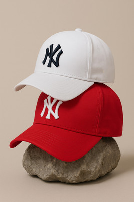cap world Embroidered, Self Design, Solid Sports/Regular Cap Cap(Pack of 2)