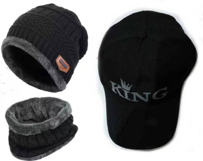 Nk tip top Solid, Self Design, Printed Sports/Regular Cap Cap(Pack of 3)