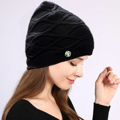 TRUE INDIAN Self Design, Solid Beanie Cap