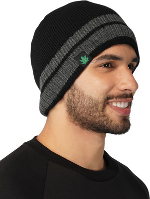 iSweven Solid, Woven, Printed Beanie Cap