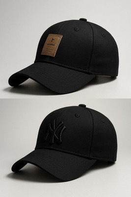 selloria Solid, Self Design, Embroidered Sports/Regular Cap Cap(Pack of 2)