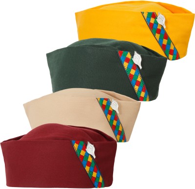 The Mini Needle Uttarakhand Pahadi Topi Beanie Cap(Pack of 4)