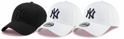 CLASSYMESSI Embroidered, Self Design, Solid Sports/Regular Cap Cap(Pack of 3)