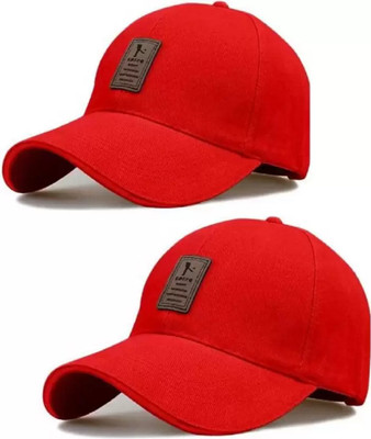 RST CHOICE Solid, Self Design Sports/Regular Cap Cap(Pack of 2)