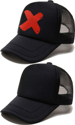 Looxmear Printed Trucker Cap Cap(Pack of 2)
