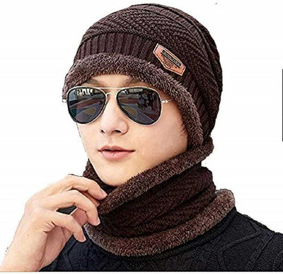 JAMMY ZONES Woven Beanie Cap(Pack of 2)