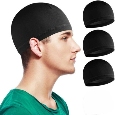 Maa Hosiery Solid Skull Cap Cap(Pack of 3)