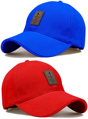 cap world Solid, Self Design Sports/Regular Cap Cap(Pack of 2)
