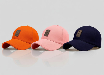 cap world Striped, Self Design, Solid Sports/Regular Cap Cap(Pack of 3)