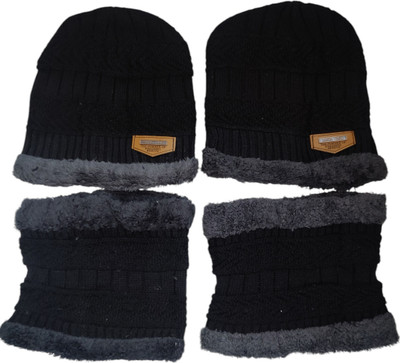 Ritya Creation Skull Cap Cap(Pack of 2)