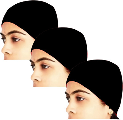 Motus Solid Skull Cap Cap(Pack of 3)