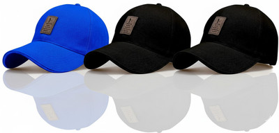 ILLARION Self Design, Solid Sports/Regular Cap Cap(Pack of 3)