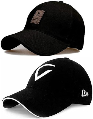 Westery Self Design Sports/Regular Cap Cap(Pack of 2)