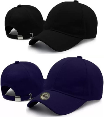 BLUCAPS Solid Sports/Regular Cap Cap(Pack of 2)