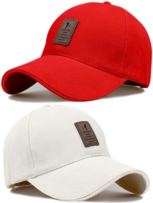 CLASSYMESSI Solid, Self Design Sports/Regular Cap Cap(Pack of 2)
