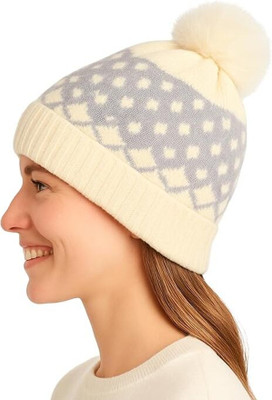 ZIBELL Self Design Beanie Cap