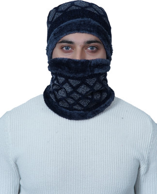 weanies Self Design Beanie Cap(Pack of 2)