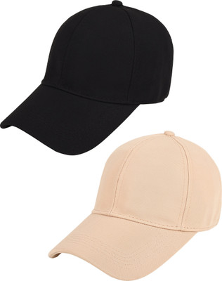 ZACHARIAS Solid Sports/Regular Cap Cap(Pack of 2)