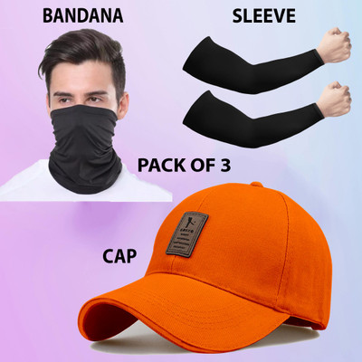 ALAMOS Solid Sports/Regular Cap Cap(Pack of 3)