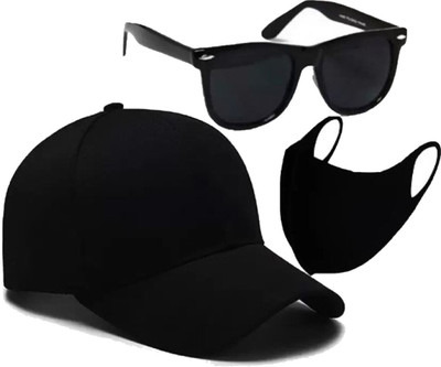 CLASSYMESSI Solid Sports/Regular Cap Cap(Pack of 3)
