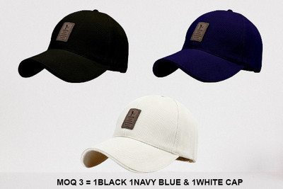 ALAMOS Embellished Sports/Regular Cap Cap(Pack of 3)
