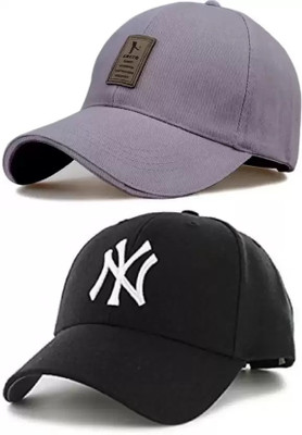 AQTEX ENTERPRISES Solid Sports/Regular Cap Cap(Pack of 2)