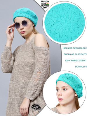 Bharatasya Self Design Skull Cap Cap
