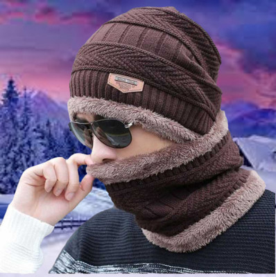 GLAMHOOD Self Design Monkey Cap Cap(Pack of 2)