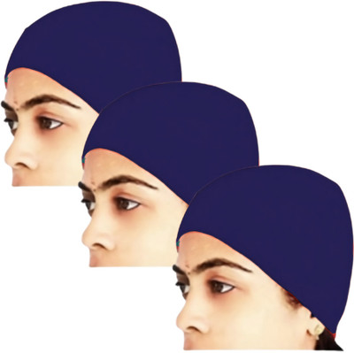 Motus Solid Skull Cap Cap(Pack of 3)