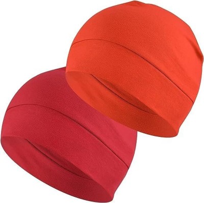 PAROPKAR Solid Skull Cap Cap(Pack of 2)