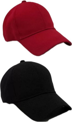 mystify Self Design Sports/Regular Cap Cap(Pack of 2)