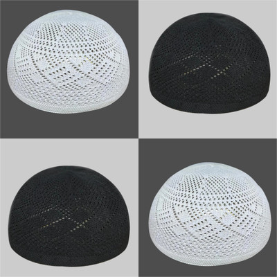 ImanWear Self Design Prayer Cap Cap(Pack of 4)