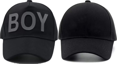FD FLORIDA Printed, Solid, Self Design Sports/Regular Cap Cap(Pack of 2)