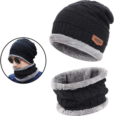 QinPin Solid Beanie Cap(Pack of 2)