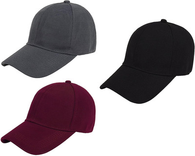 INFISPACE Solid Sports/Regular Cap Cap(Pack of 3)