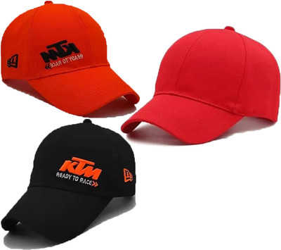 blutech Solid, Self Design, Embroidered Sports/Regular Cap Cap(Pack of 3)