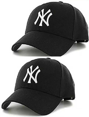 Evanden Embroidered, Self Design, Solid Snapback Cap Cap(Pack of 2)