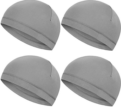 Vaco Fashion Solid Skull Cap Cap(Pack of 4)